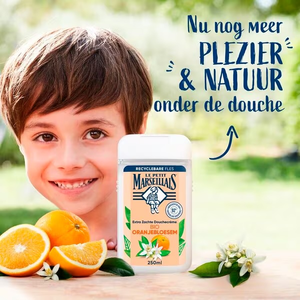 Le Petit Marseillais Ekstra nežna organska krema za tuširanje s pomarančnimi cvetovi<br>250 ml