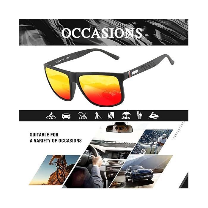 Polarized sunglasses for men and women; vintage/classic/elegant frames; high-definition lenses