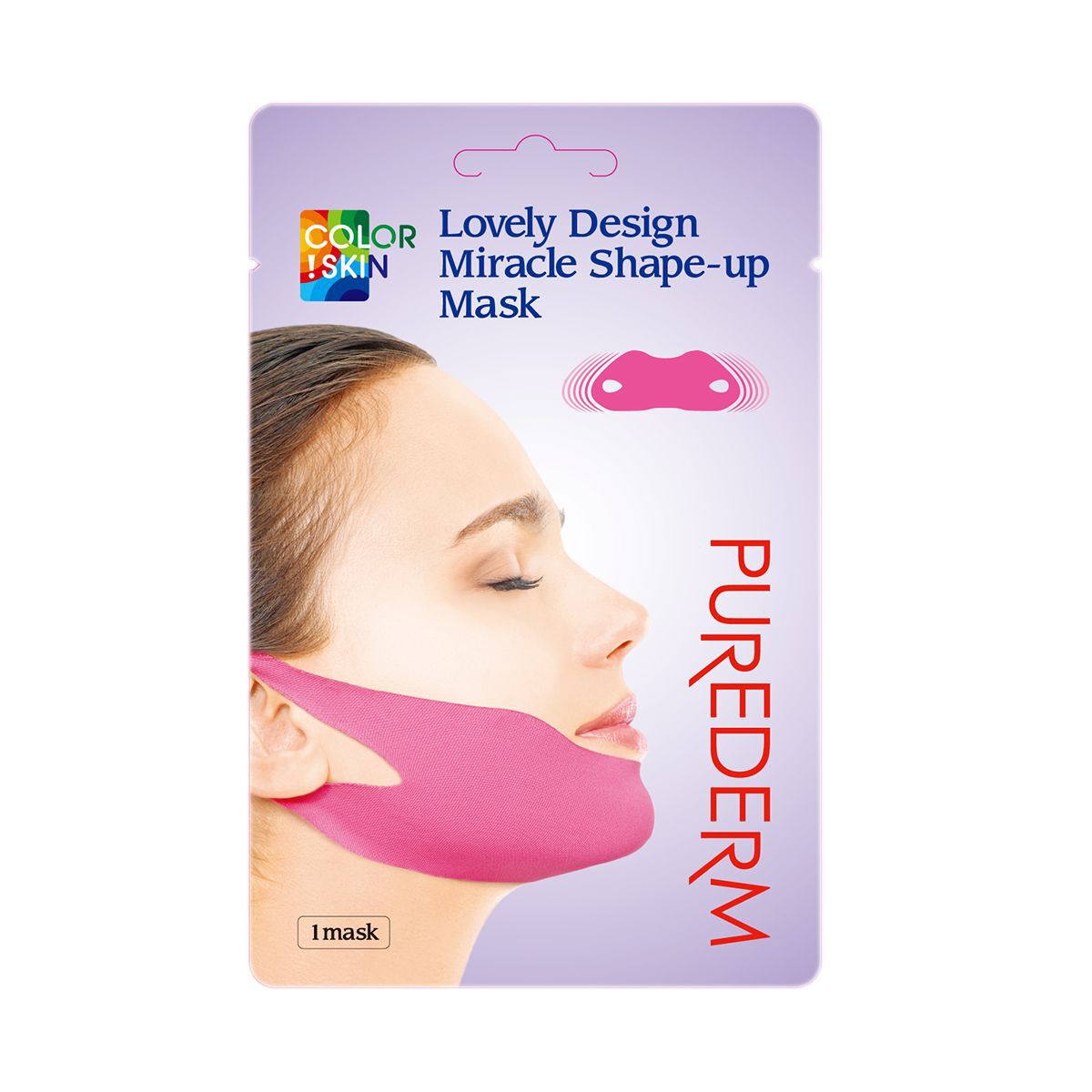 Máscara para queixo Purederm, 1 unidade, modeladora.