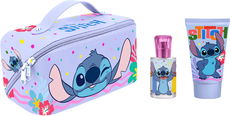 Detská cestovná sada s toaletnou taškou Disney Stitch