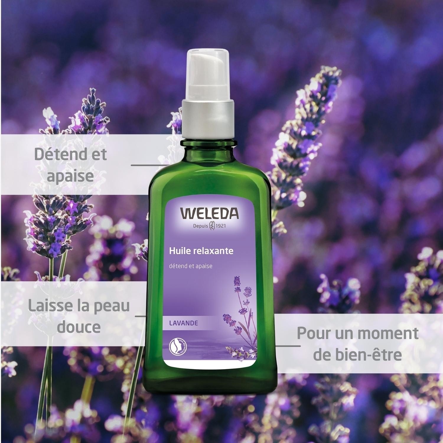 Weleda Lavande Huile relaxante - 100 ml (flacon pompe)