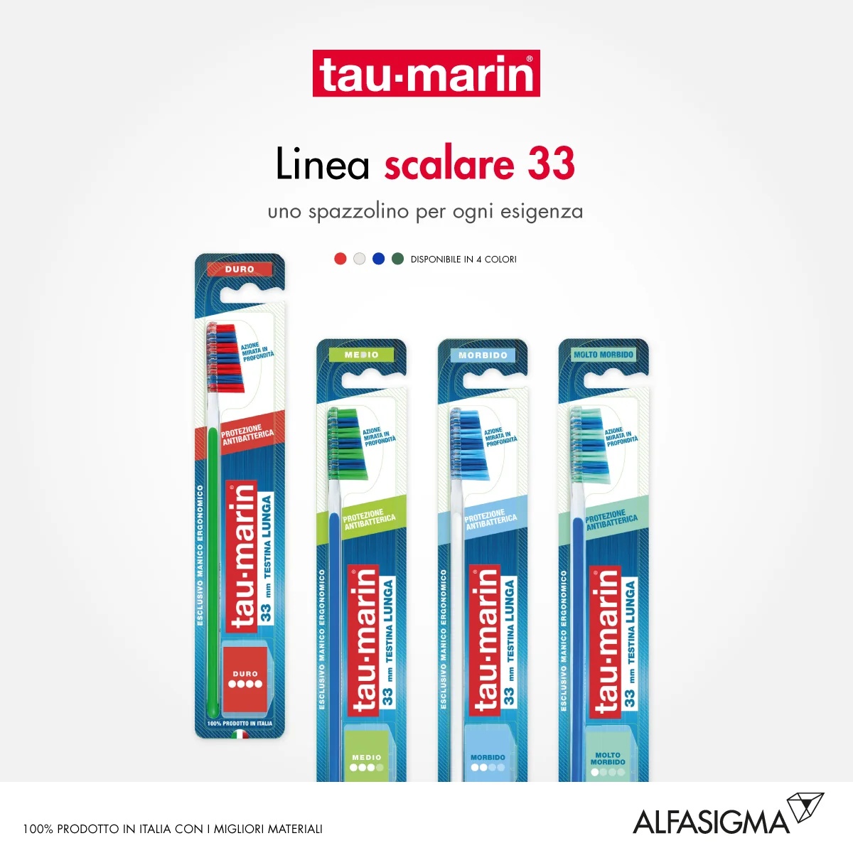 ALFASIGMA TAU MARIN Brosse à dents Taumarine Scal33 Du Antib Brosse à dents à poils durs