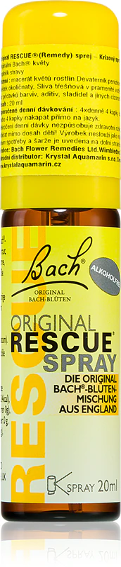 Spray RESCUE® dos Florais de Bach®, suplemento alimentar em spray com extrato vegetal.