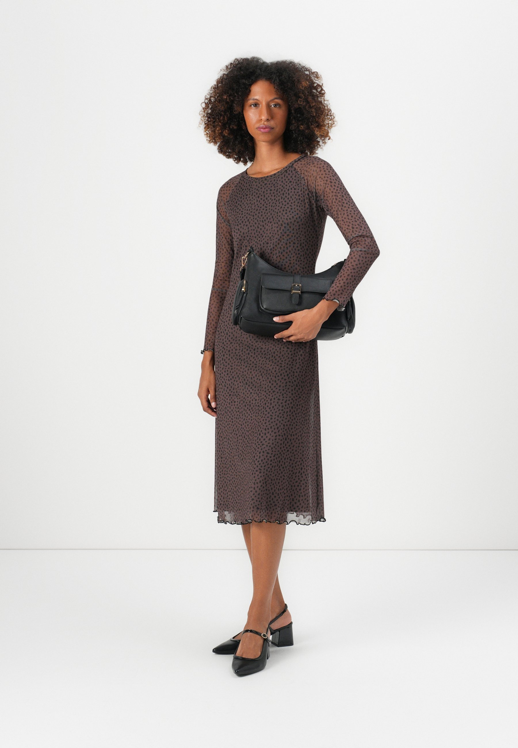 Robe en jean Tom Tailor - Robe de jour - marron/noir