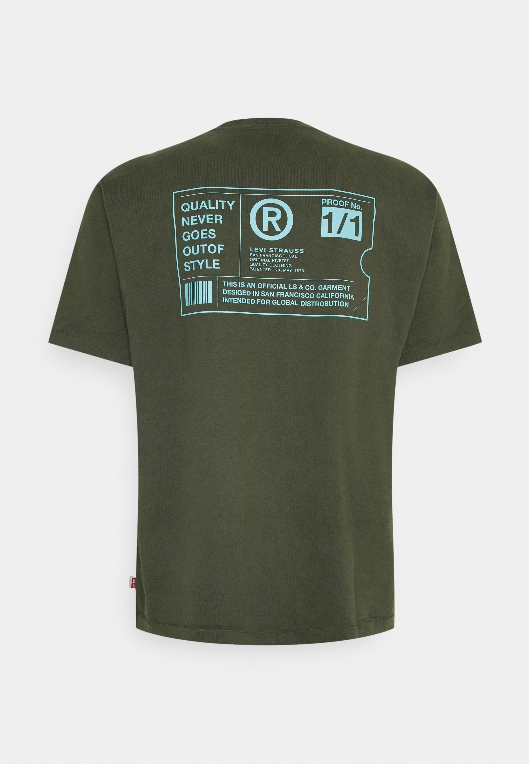 T-shirt Levi's® stampata - verde oliva