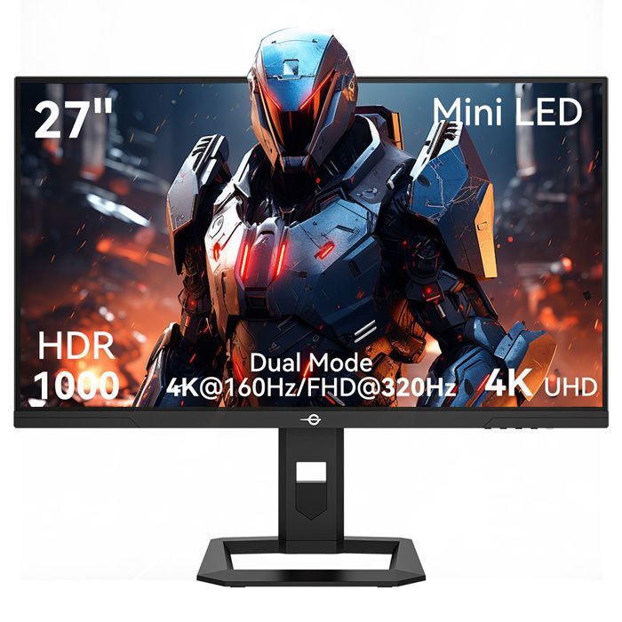 TITAN ARMY P275MV PLUS plat scherm 16:9 snelle IPS UHD 160Hz Dual Mode FHD 320H 1152 Mini LED gamingmonitor