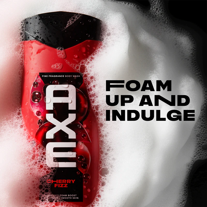 Gel de Banho Axe Premium Cherry Fizz para Homens