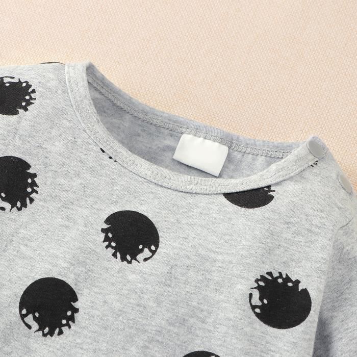 FUNMOON Garçon Bébé Body Collection Officielle - Gris