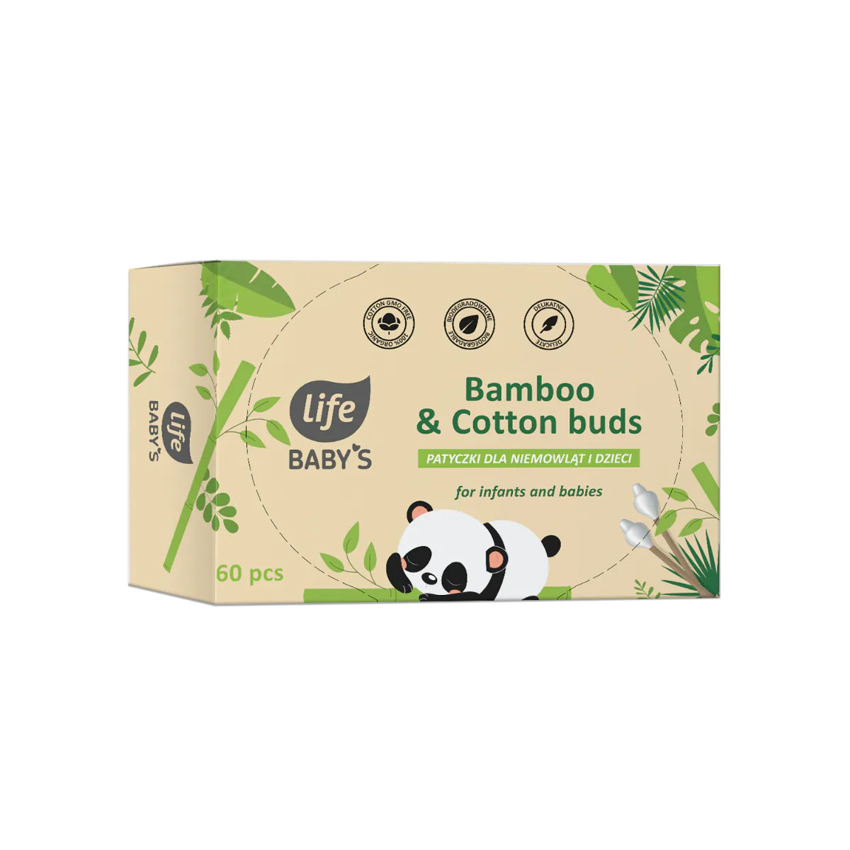 Life Babys Eco Patyczki Higieniczne dla dzieci
