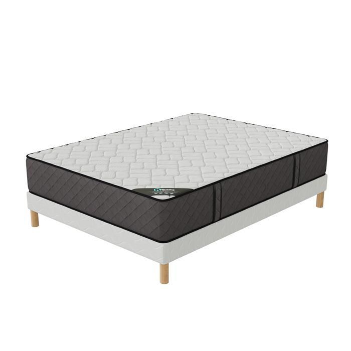 Conjunto de cama Comfort Hotel 180x200 | Base de cama + colchón de alta resiliencia de 30 cm | Firmeza