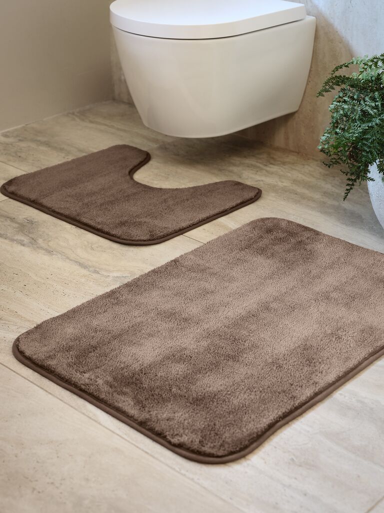 TIMSFORS osnovni set prostirki za kupaonicu TIMSFORS 2 kom/set tamno pijeska
