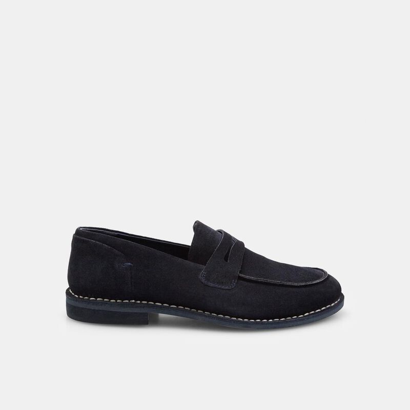 BATA herenloafers van suède