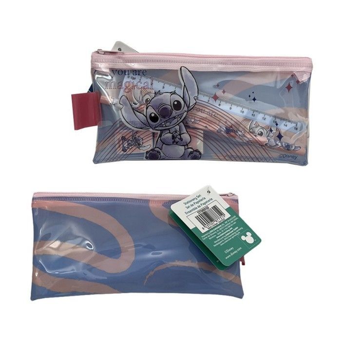 Estojo infantil - Disney - Lilo & Stitch - Multicolorido - 9,5 x 19 cm - Com zíper