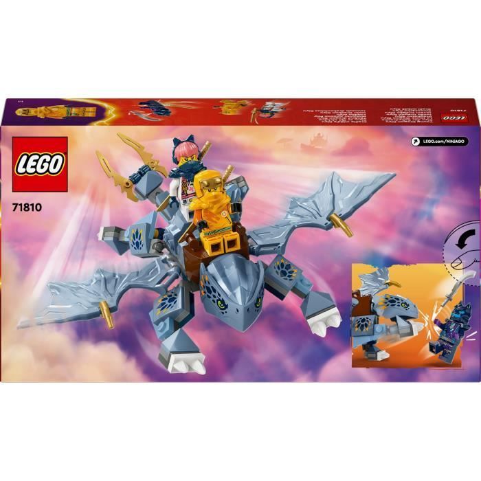 LEGO NINJAGO 71810 Le Jeune Dragon Riyu, Set de  Construction, 3 Minifigurines de Ninjas