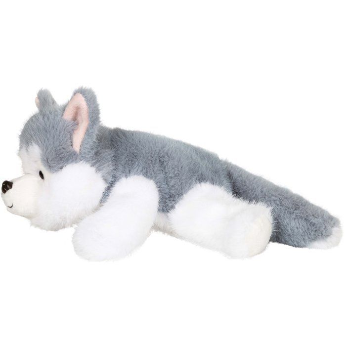 Floppy Choopy Husky plush toy - GIPSY TOYS - 22 cm - Gray / White