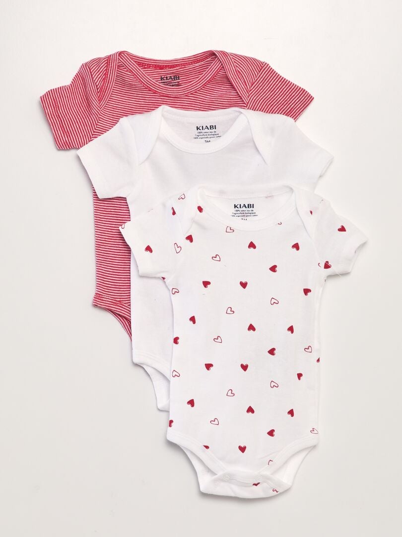 Set van 3 bodysuits - WIT
