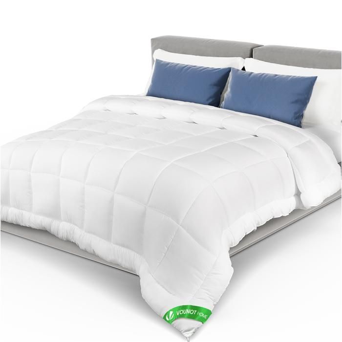 Edredón ligero VOUNOT® 220x240cm 200gsm Blanco - Funda de microfibra suave y transpirable - Certificado Oeko-Tex