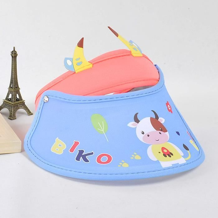 Gorro de verano FUNMOON para niños - Protección solar - Diseño de dibujos animados - Azul