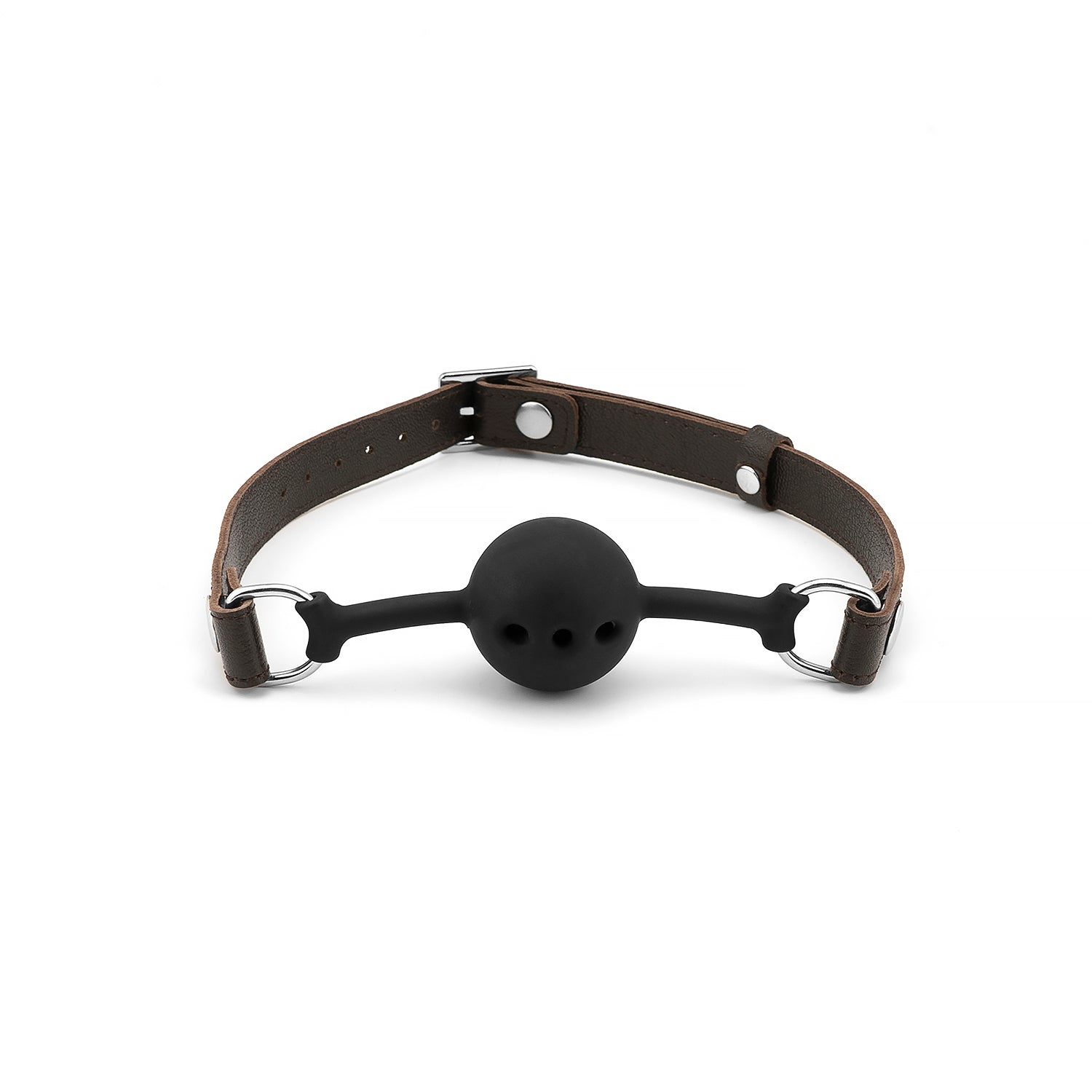 Cher Soul Wild Gent : Bâillon en cuir marron
