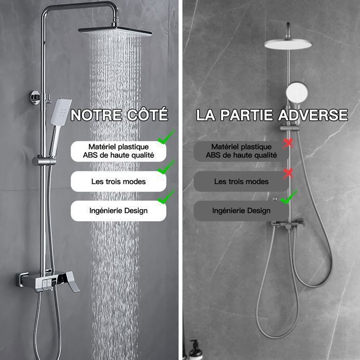 Shower Column - Shower Set - with 10