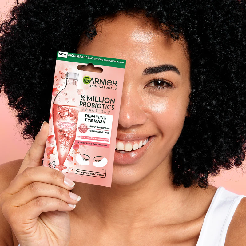 Máscara para Olhos 3 em 1 com Água Micelar e Probióticos Garnier Skin Naturals