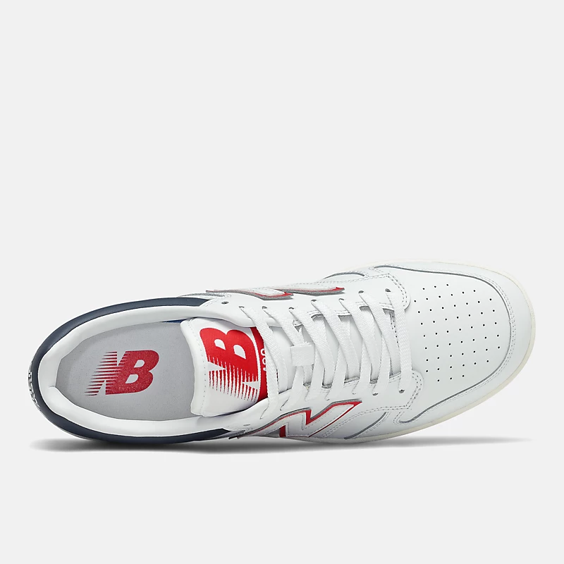 Men's BB480 - white with navy blue