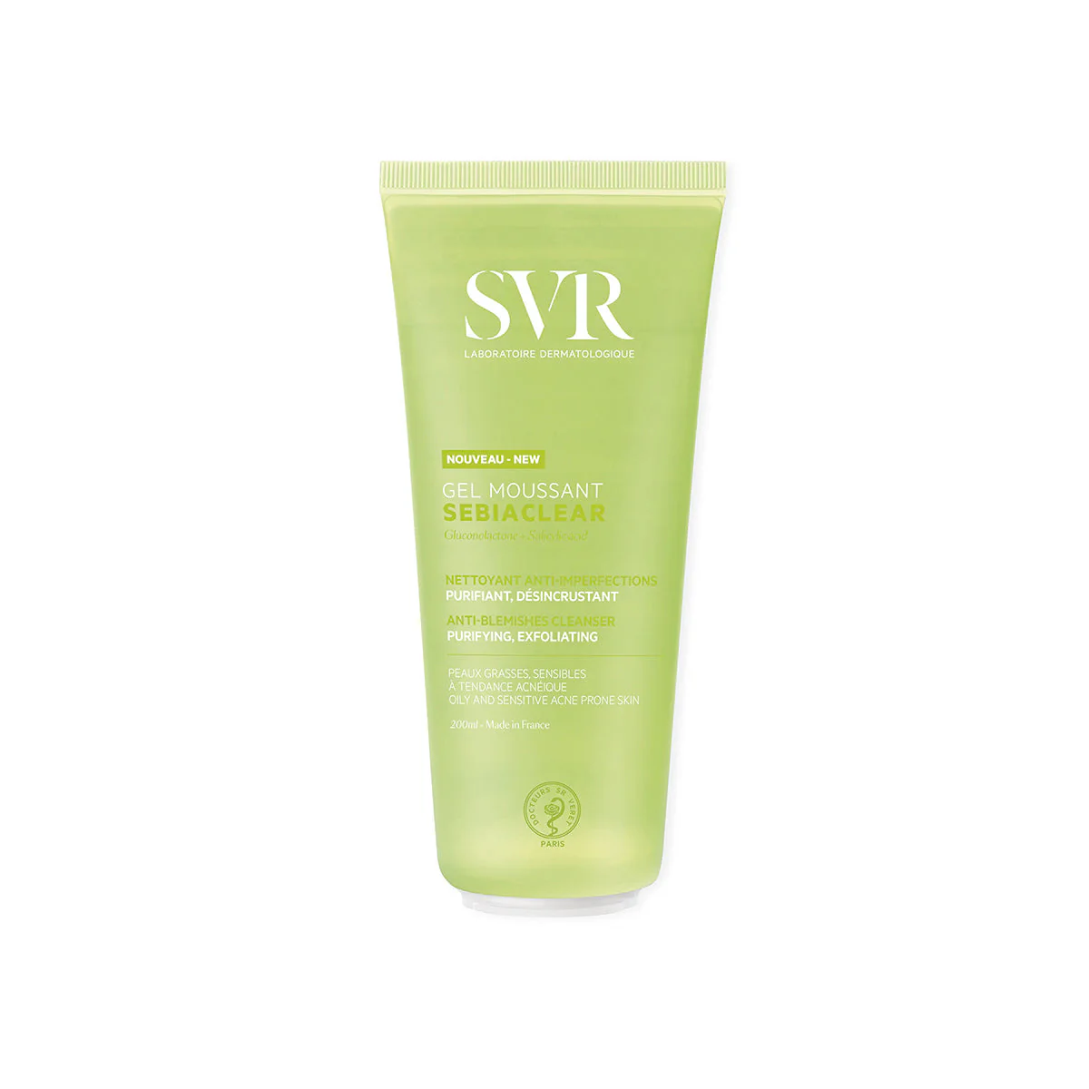 Sebiaclear Gel Moussant - Gel detergente viso, Bagno e Doccia