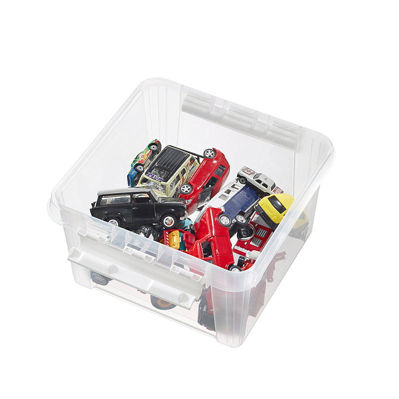 Contenitore SmartStore™ da 8 litri, modello Classic, con coperchio, dimensioni L28 x P28 x H17 cm.