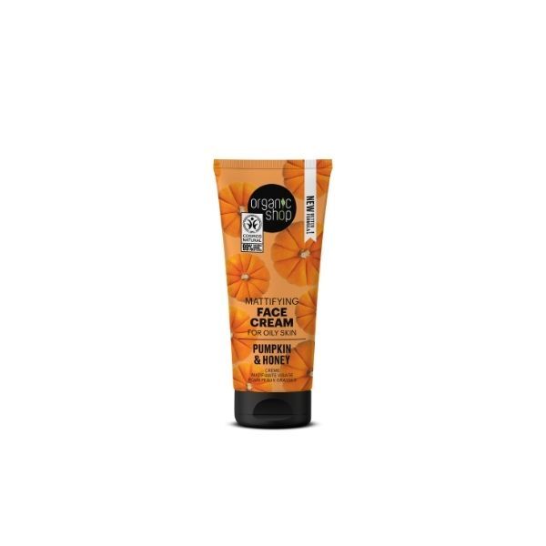 Zmatňující krém na obličej Organic Shop pro mastnou pleť 50ml