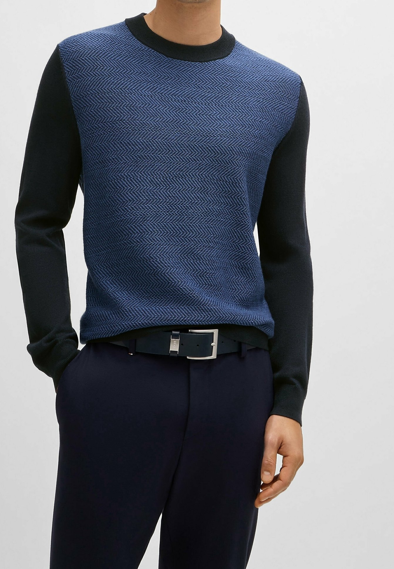 BOSS Jumper - donkerblauw
