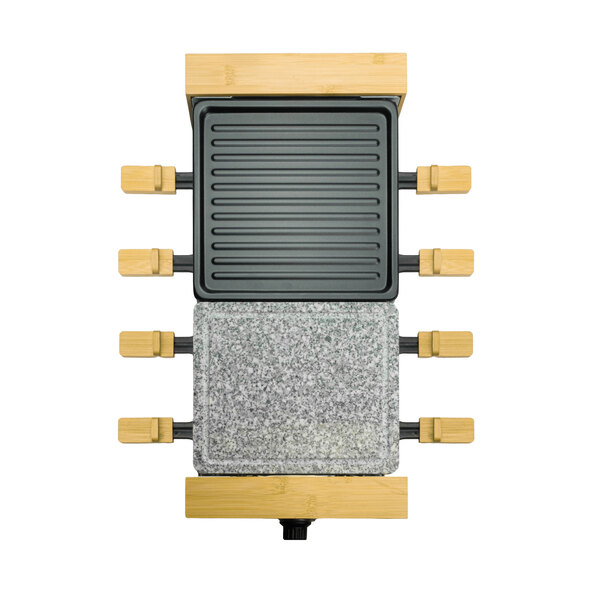 Raclettegrill van bamboe