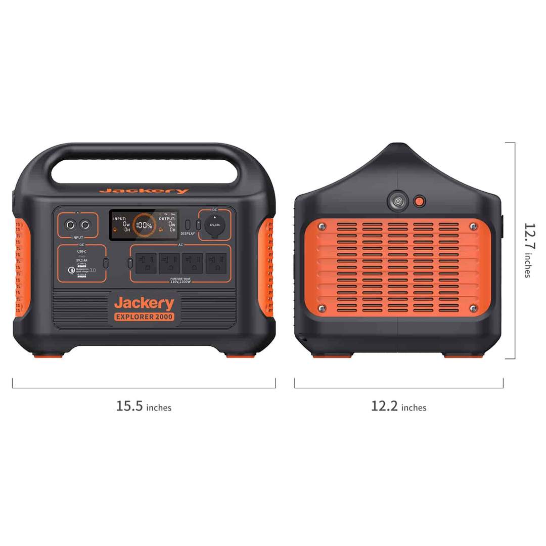 Jackery solcellegenerator 2000 (Jackery 2000 + 4 x SolarSaga 200W)