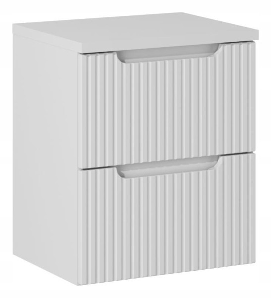 BIAŁA szafka łazienkowa z blatem 50 cm NOVA WHITE 82-50 z szufladami
