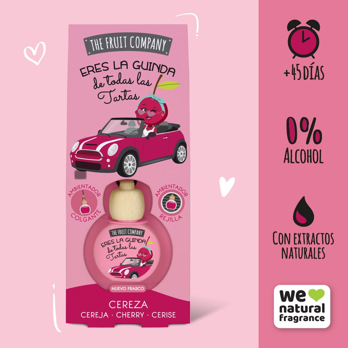 Osvježivač zraka za automobil Cherry s kopčom Osvježivači zraka i svijeće