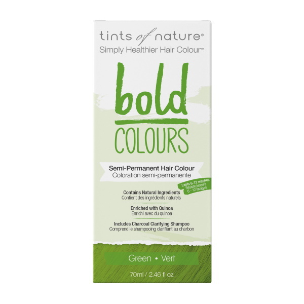Tints of Nature Semi-Permanentní barva na vlasy výrazná zelená 70ml