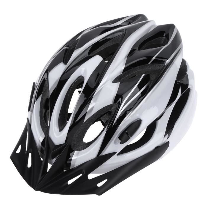 Fietshelm, mountainbikehelm voor mannen en vrouwen, verstelbare sportfietshelm voor racefietsen - D Wit[F65]