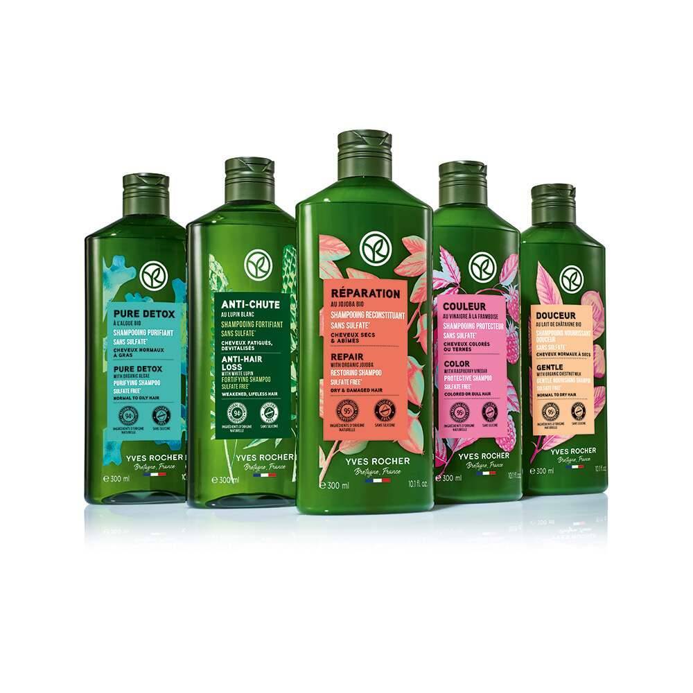 Sulfatfri lilla lysende shampoo