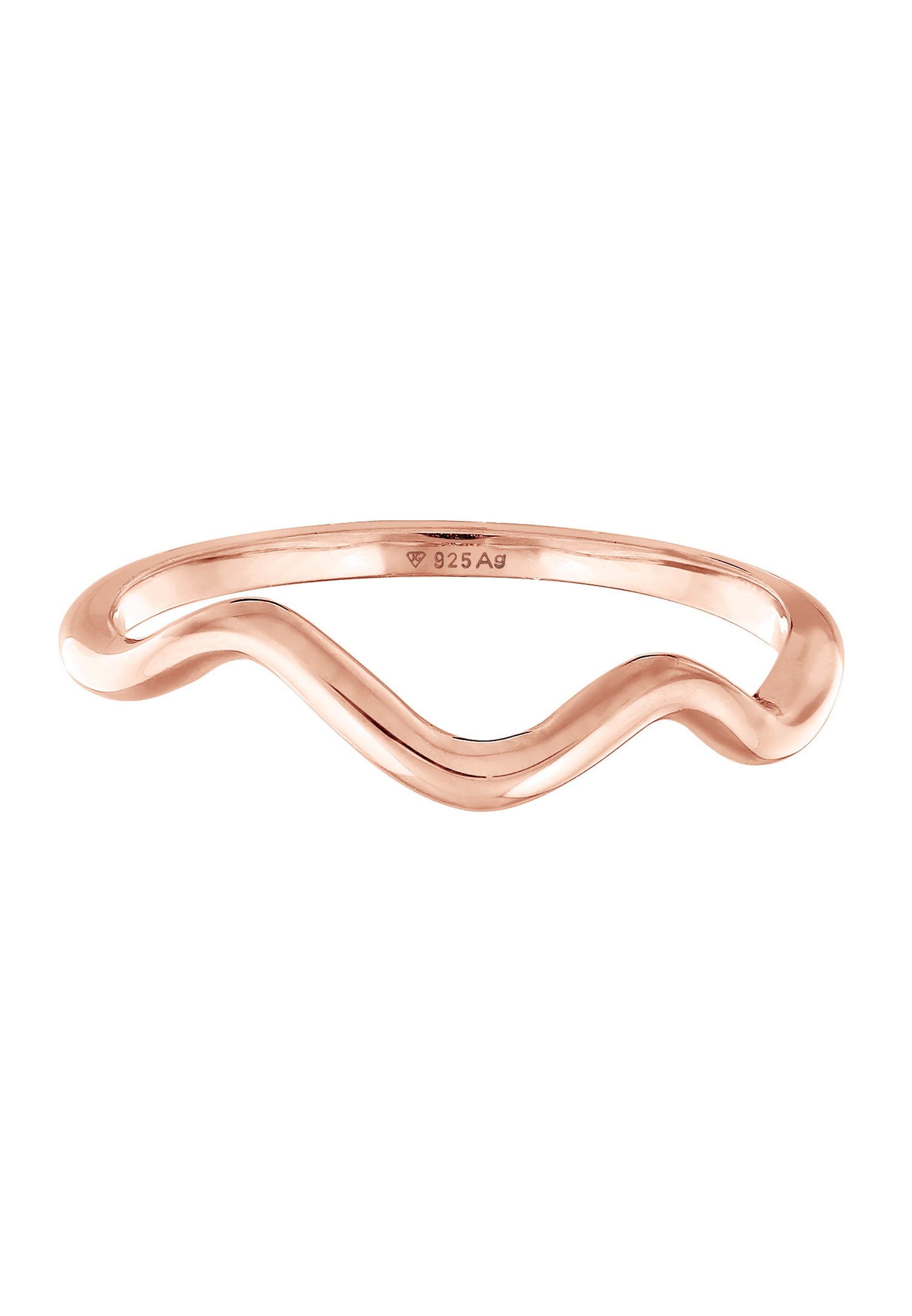 Elli Femmes Vagues Minimaliste Géo Tendance en Argent Sterling 925