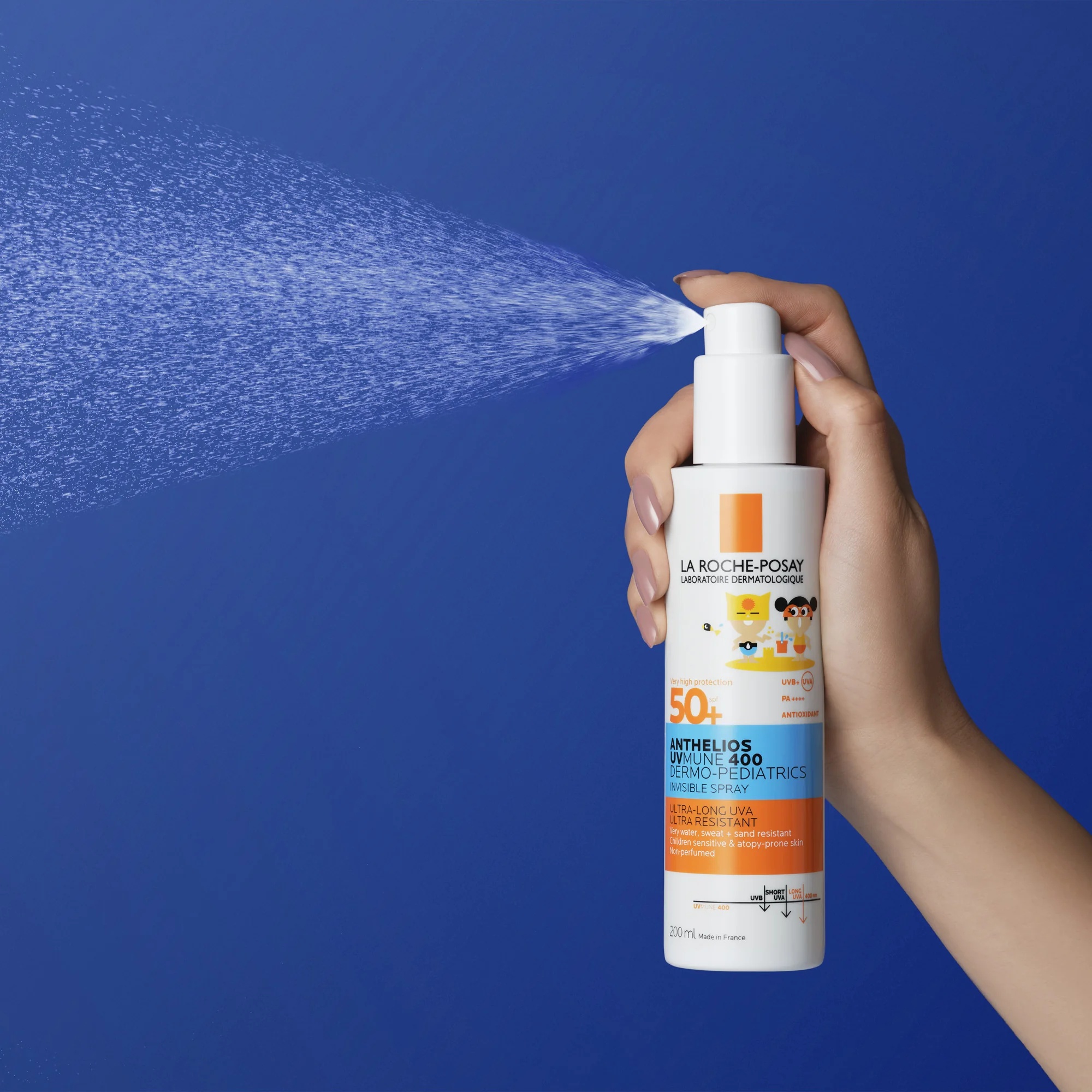 LA ROCHE POSAY La Roche Posay Anthelios Spray Uvmune Infantil FPS 50+ 200 ml Proteção solar dermopediatria