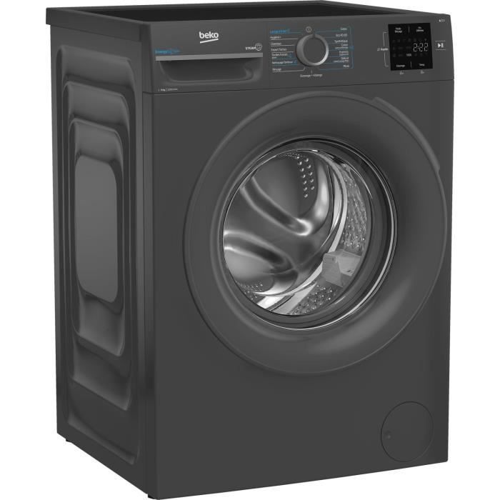 BEKO BM0WU3922FB Front-Loading Washing Machine - 9 kg - Induction - 60cm Wide - 1200 rpm - Energy Class A - Black