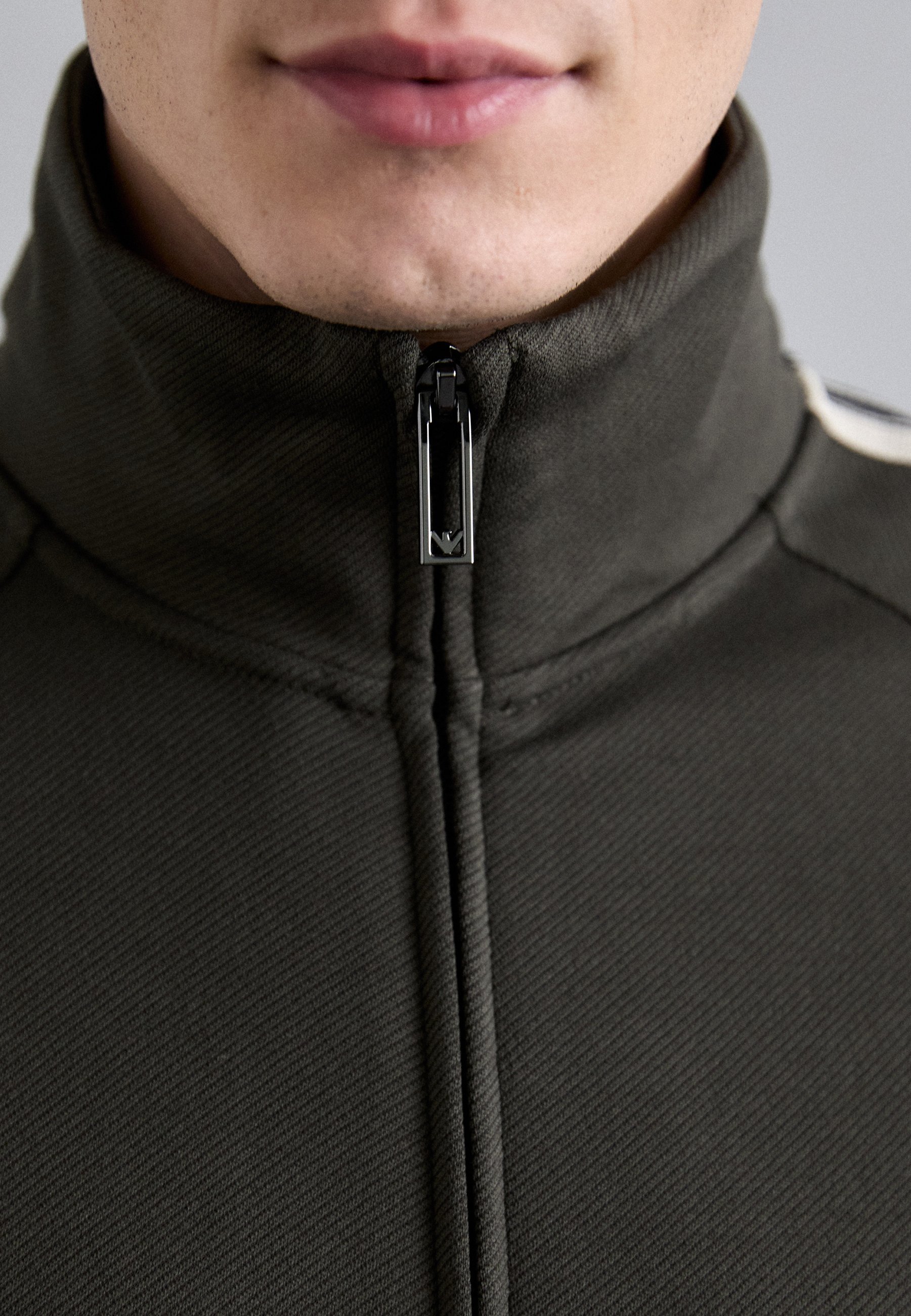 Emporio Armani sweatshirt met rits - zwarte inkt