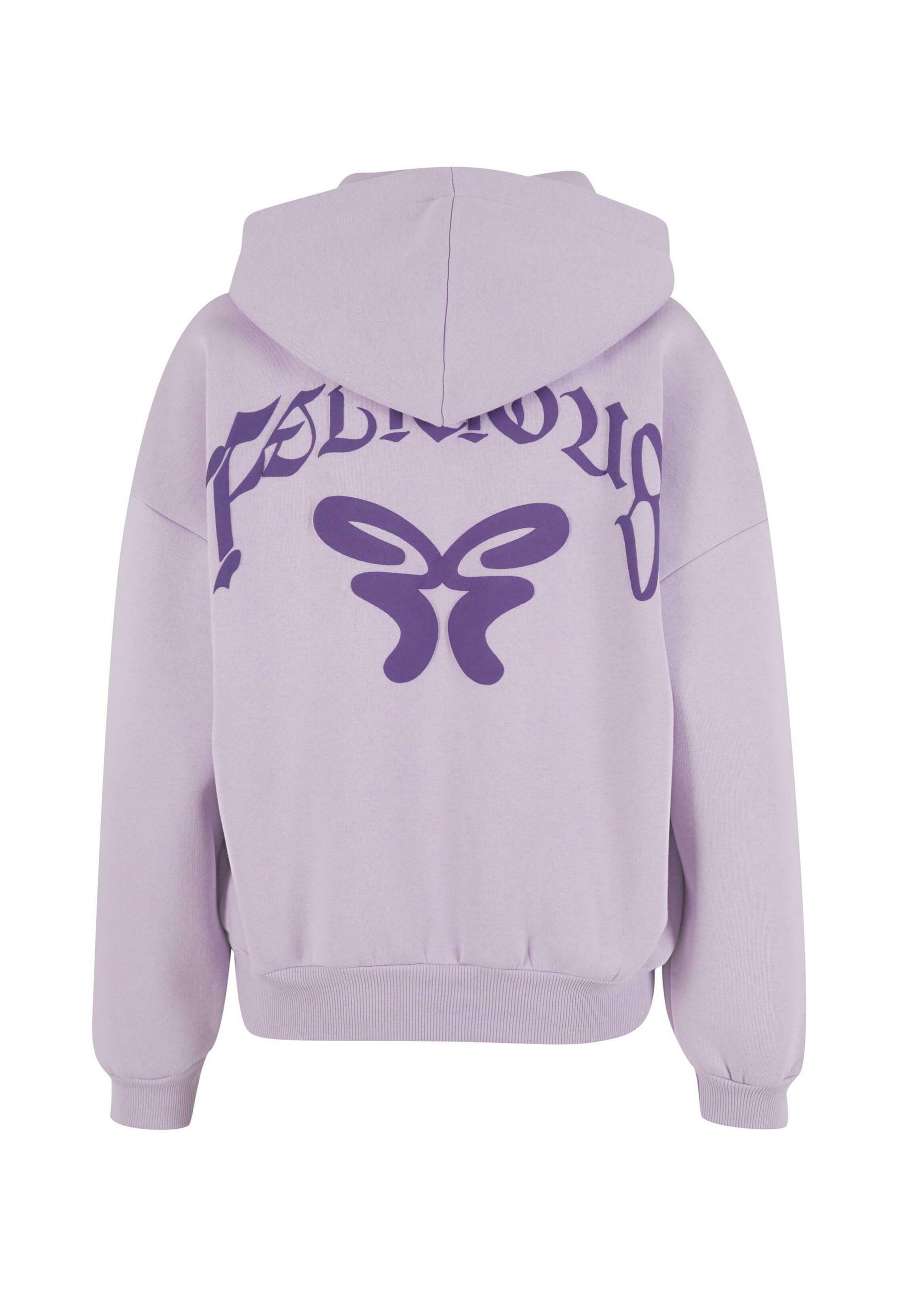 Mikina s kapucí FELICIOUS - zářivě levandulová
