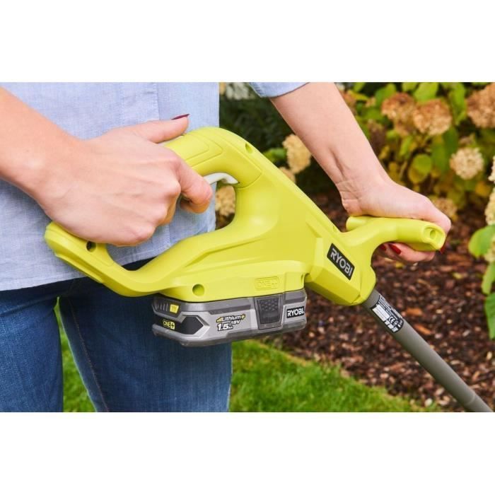 RYOBI One+ RLM18X33B40 Cordless Lawnmower + Trimmer, 18V, 33cm cutting width, 1 x 4Ah battery and charger included