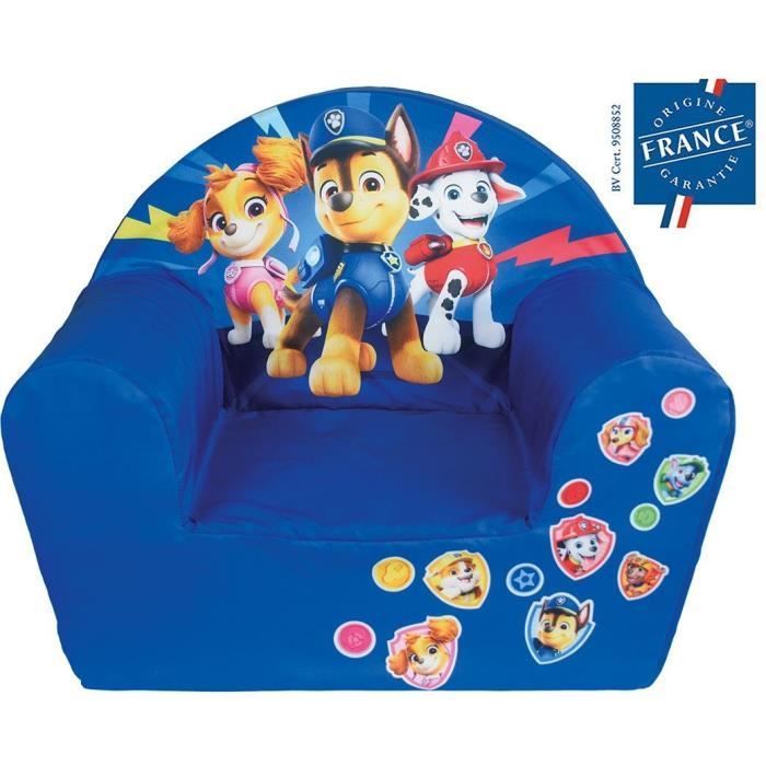 Silla infantil de club - PATRULLA CANINA - CASA DE LA DIVERSIÓN - Fabricada en Francia - 52 x 33 x 42 cm