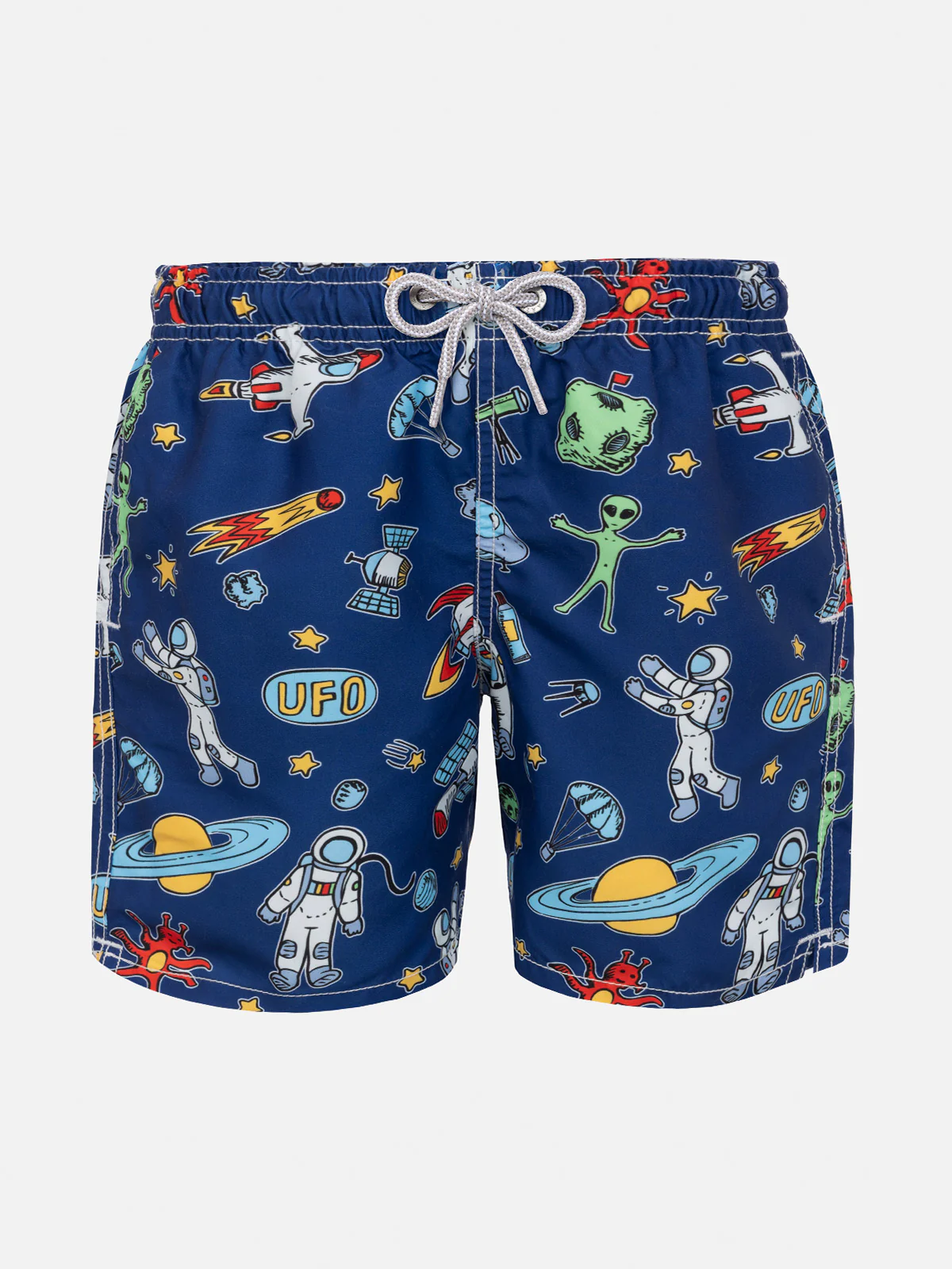 Zwempak voor jongens met astronautenprint