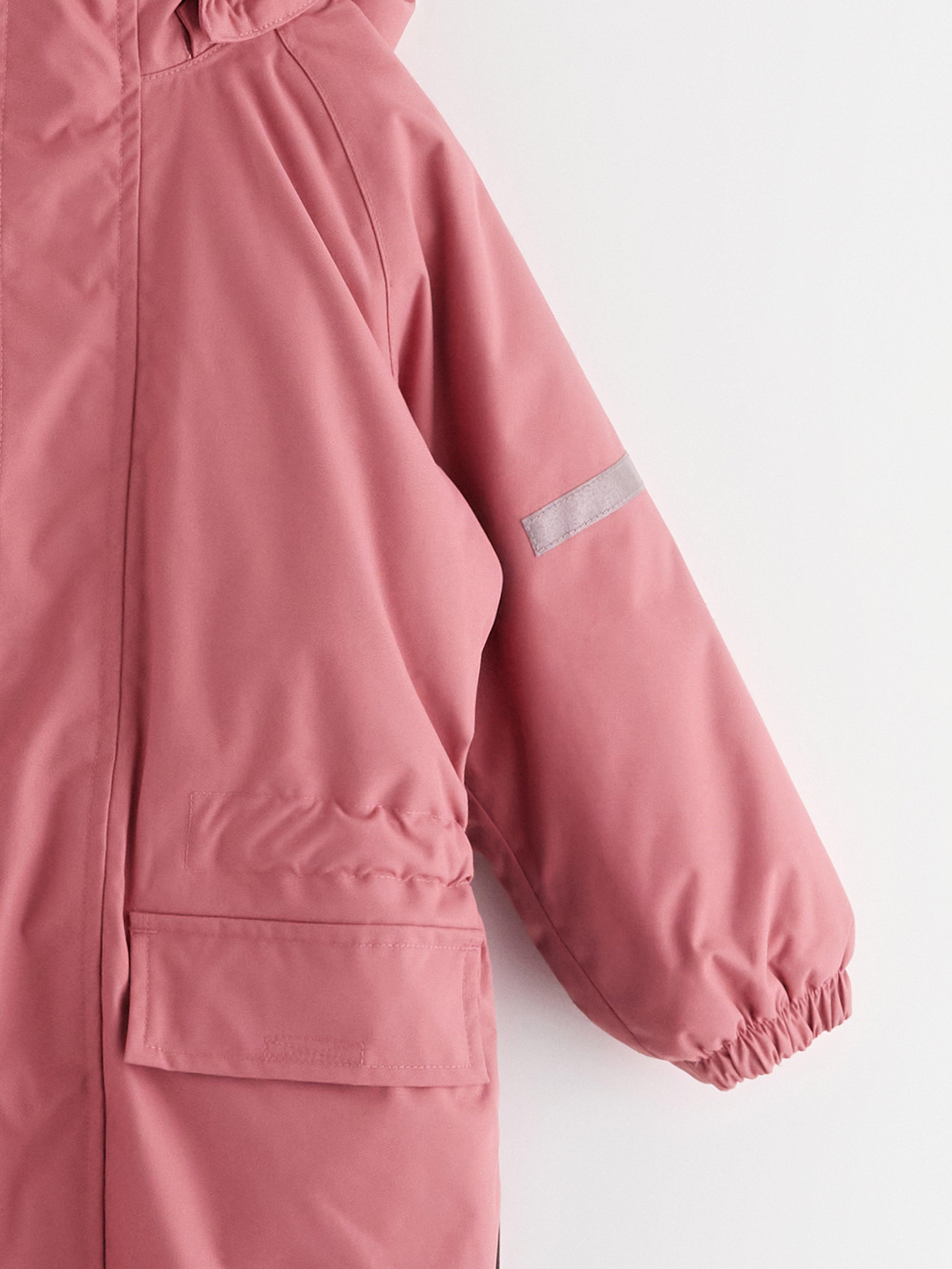 Combinaison imperméable rembourrée rose poudré
