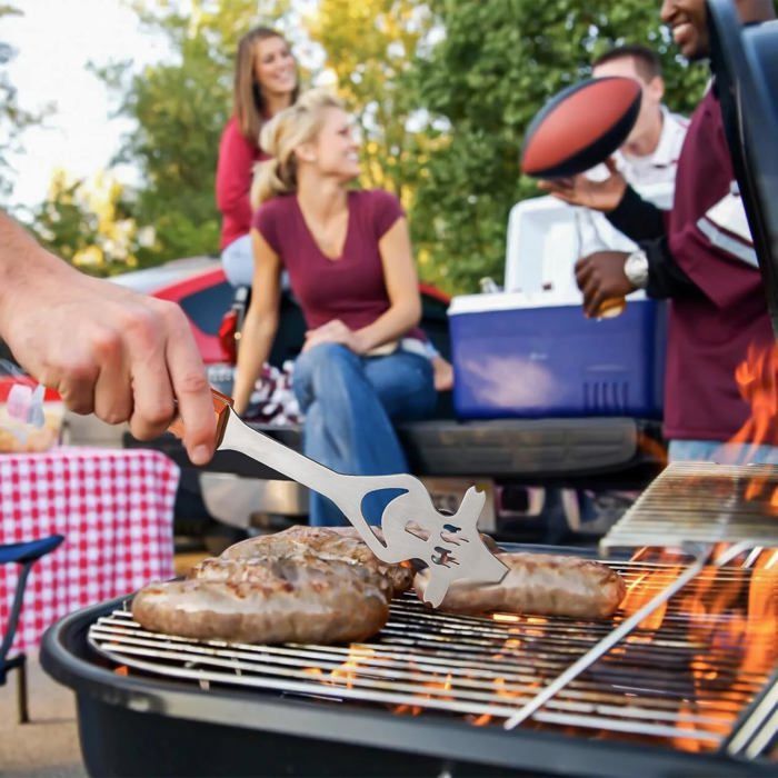 Kit Barbecue,2 Pièces Spatule Barbecue Multifonctionnelle,Accessoire Barbecue,Cadeau Homme pour Anniversaire,Fête des Pères