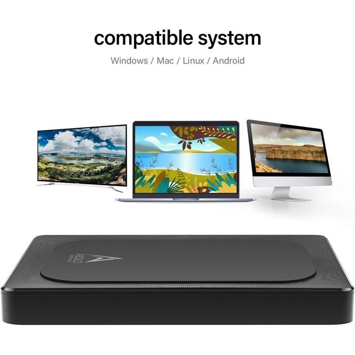 Disco rígido externo - ZIG-ZAG TERRITORIES - 500 GB - USB 3.0 - Ultrafino - Compatível com PS4/Xbox/PC