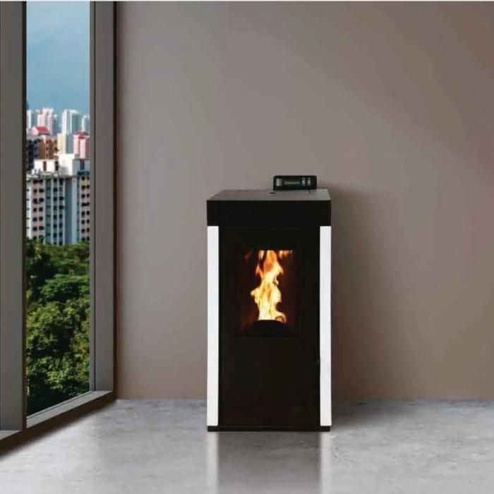 Estufa de pellets sellada INTERSTOVES MARINA 6 + kit de conducto de humos