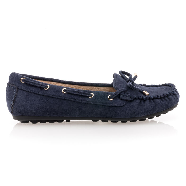 Blaue Damen-Loafer/Bootsschuhe